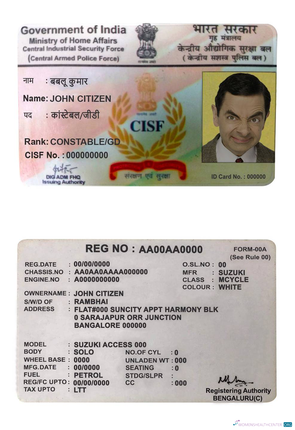 download India CISF driver license